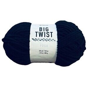 NEW Big Twist Posh Yarn, Black Sesame Ice Cream 7.05 Oz